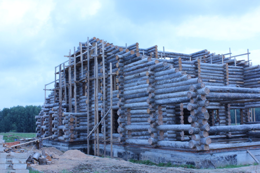 Самая большая баня из Сухостойной сосны Кело.