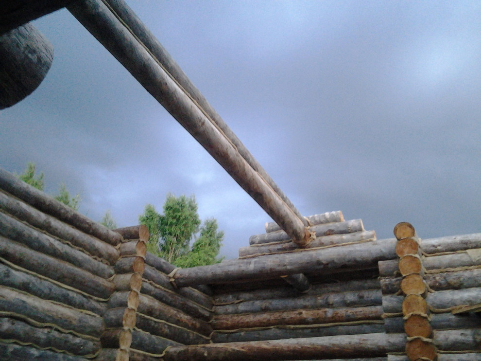 Дом с тотемом медведя