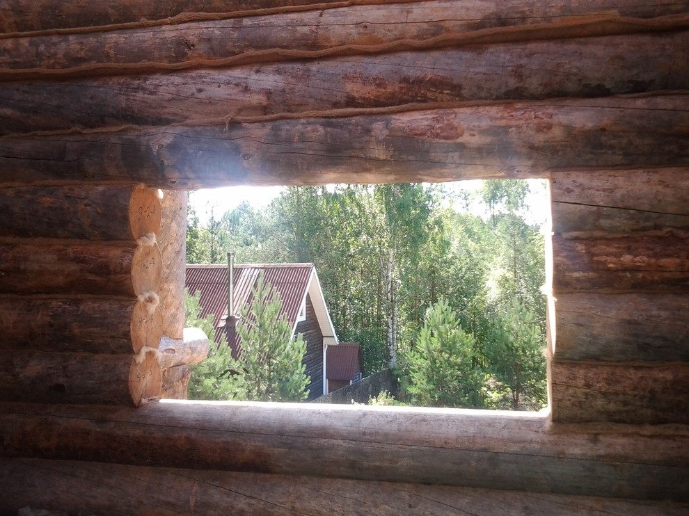 Дом с тотемом медведя