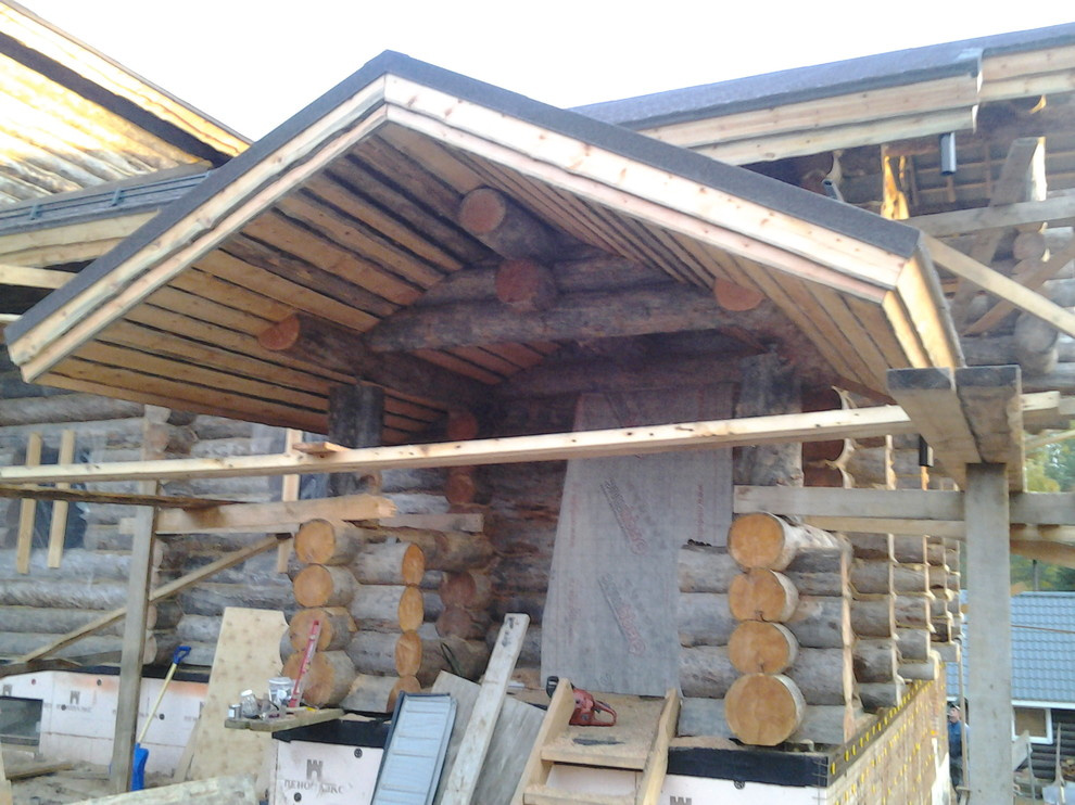 Дом с тотемом медведя