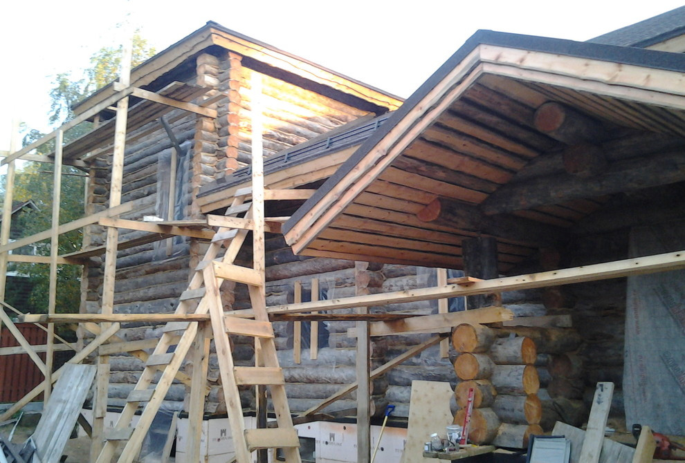 Дом с тотемом медведя