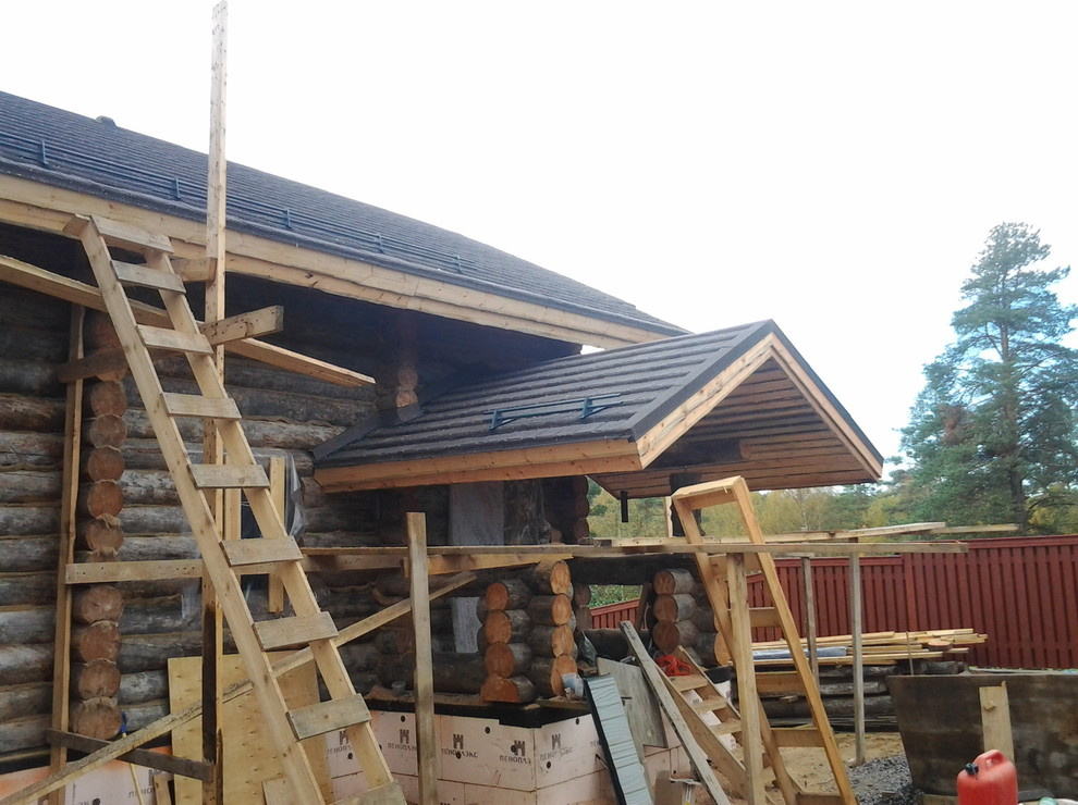 Дом с тотемом медведя