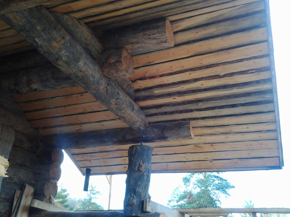 Дом с тотемом медведя