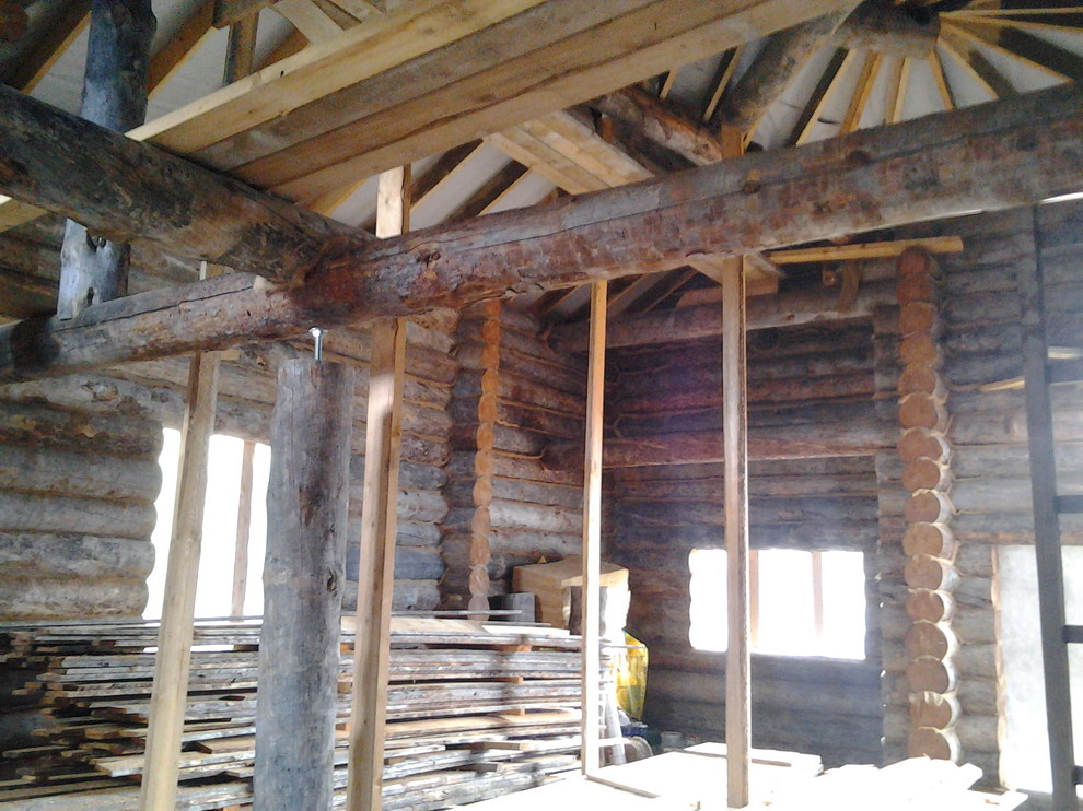 Обложка проекта: Дом с тотемом медведя