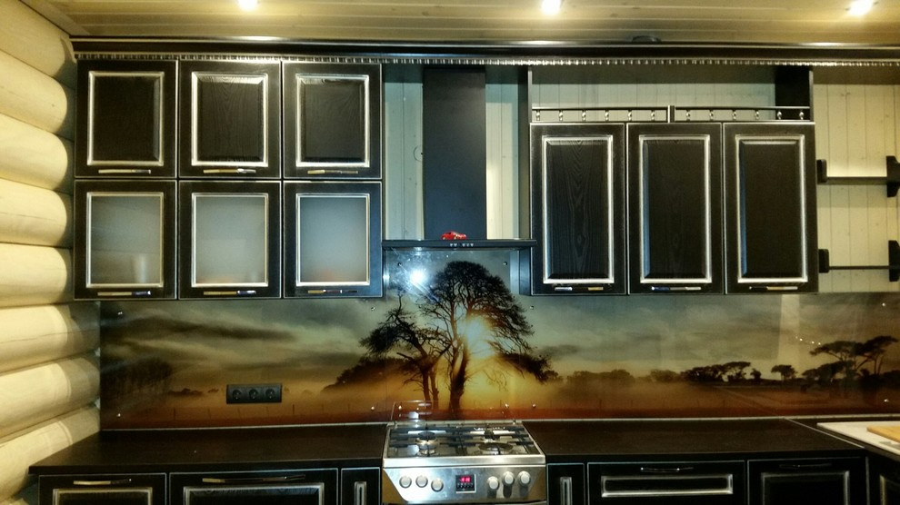 Кухонный фартук из стекла (тематика: природа)