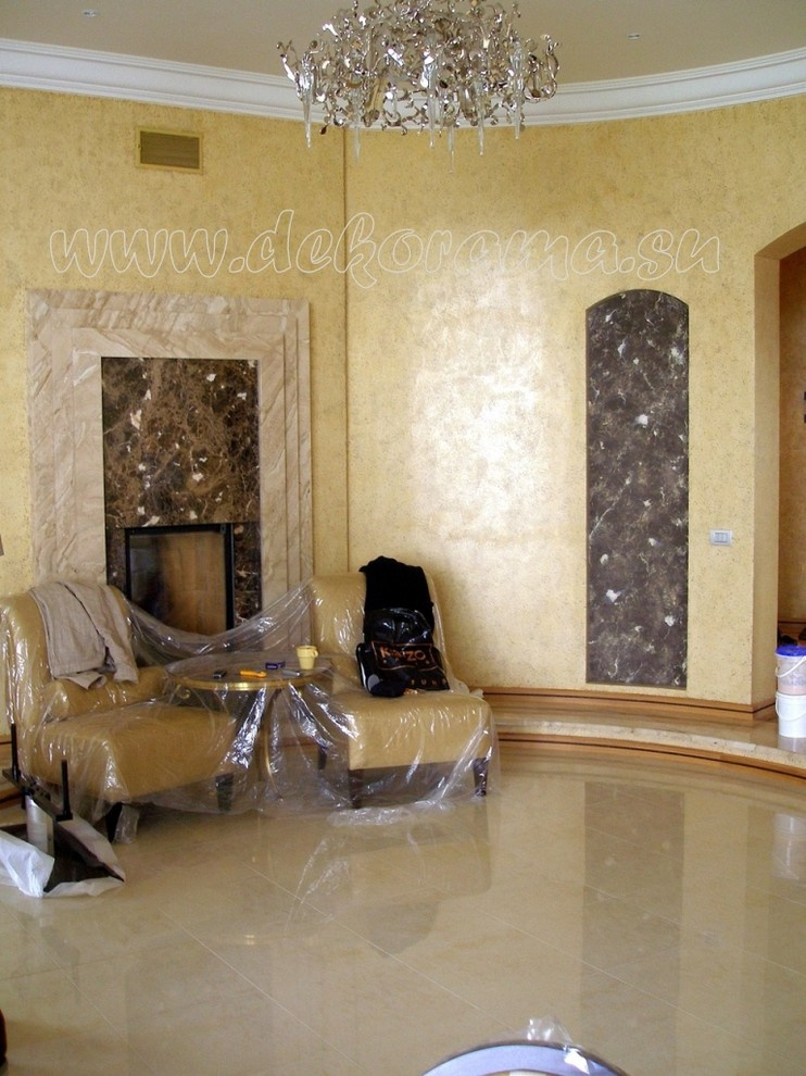 Венецианская штукатурка в интерьере