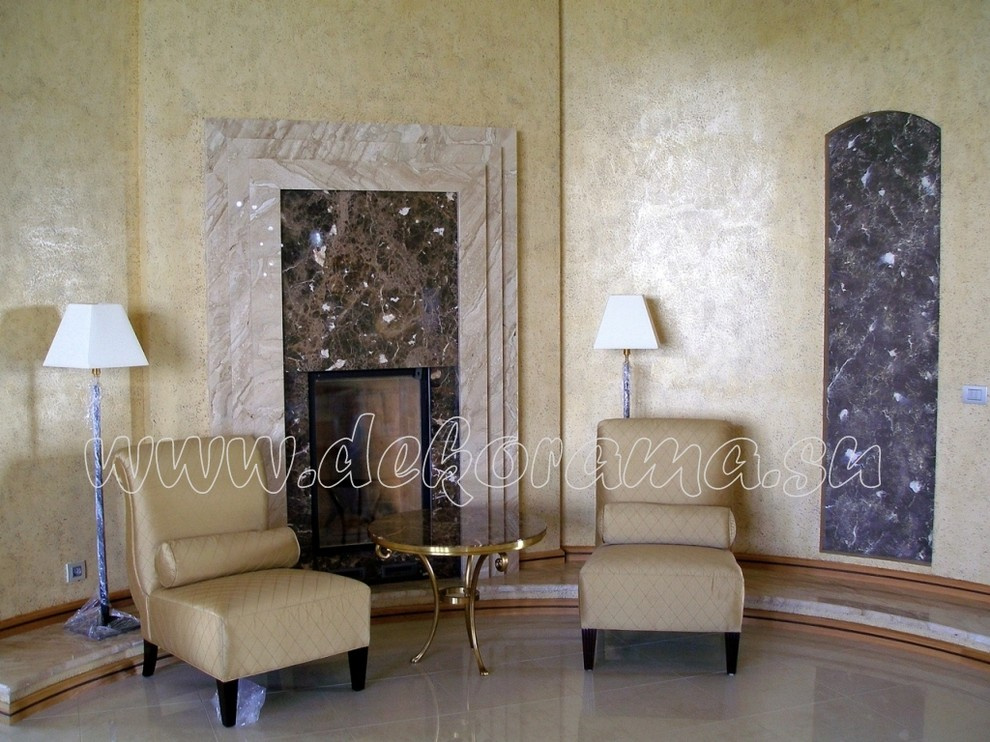 Венецианская штукатурка в интерьере