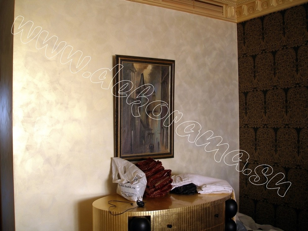 Венецианская штукатурка в интерьере