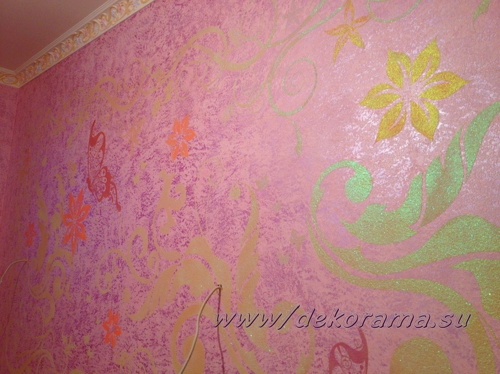 Трафаретная роспись | Декоративная штукатурка с трафаретом