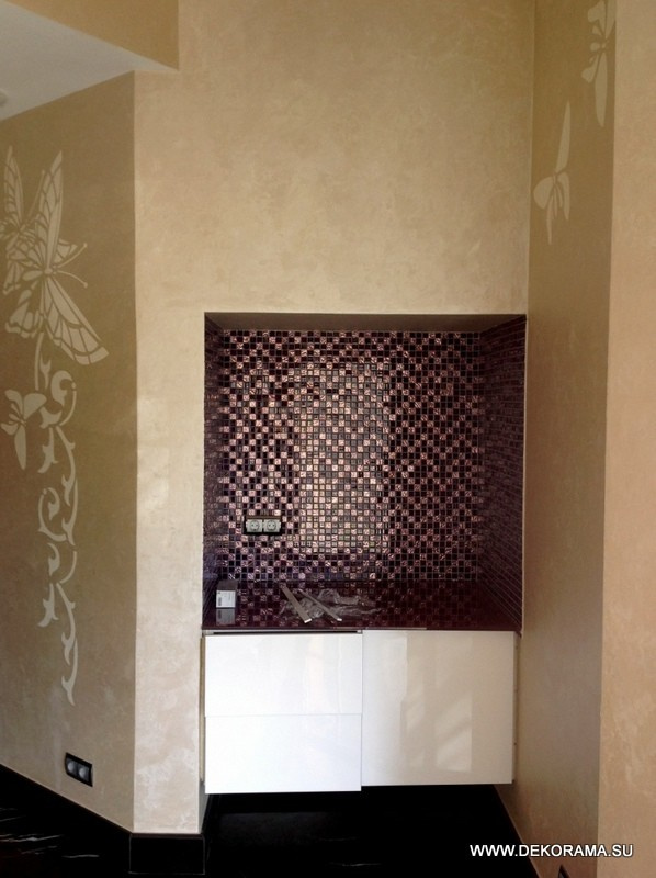 Обложка проекта: Трафаретная роспись | Декоративная штукатурка с трафаретом