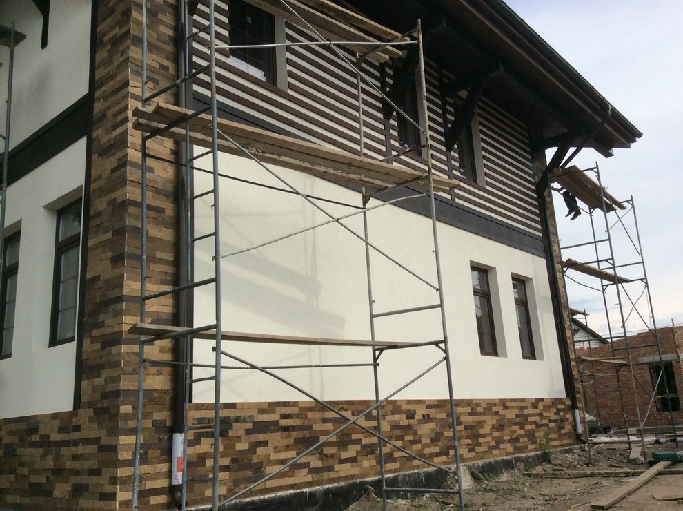 Облицовка фасадов песчаником