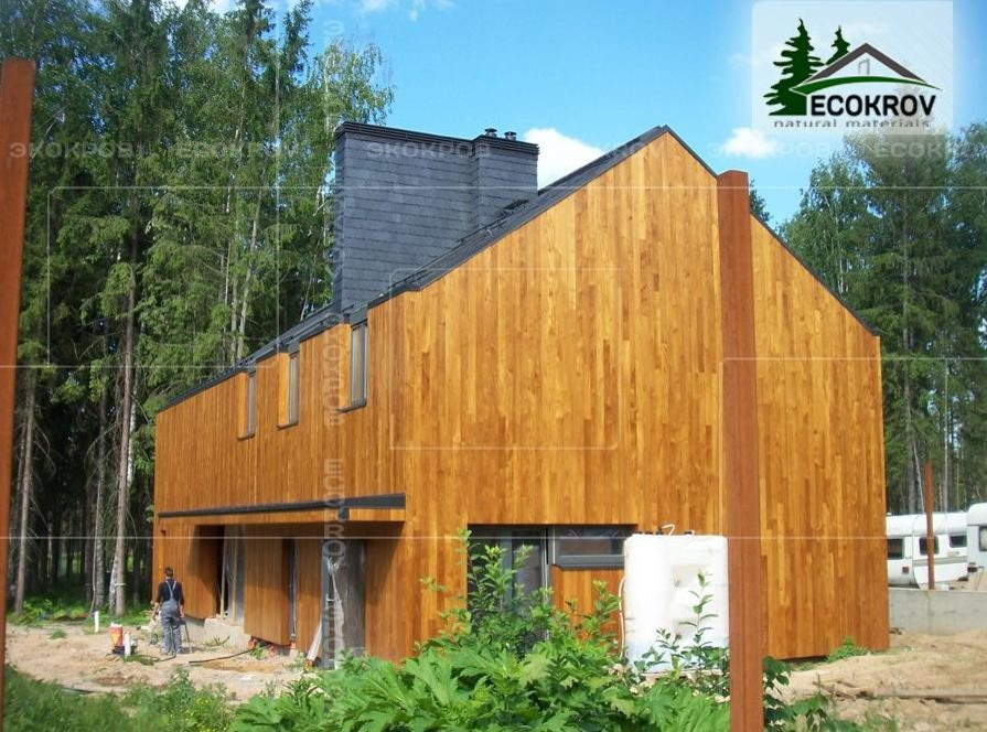 Сланцевая кровля, фасады и интерьеры