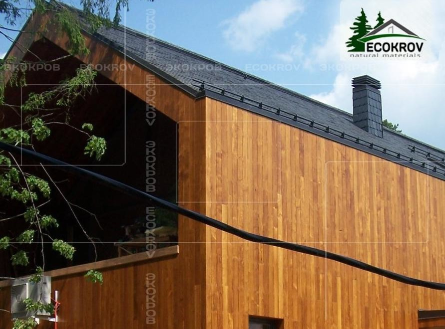 Обложка проекта: Сланцевая кровля, фасады и интерьеры
