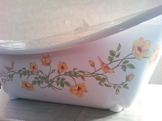 Роспись ванн (акриловых и чугунных)