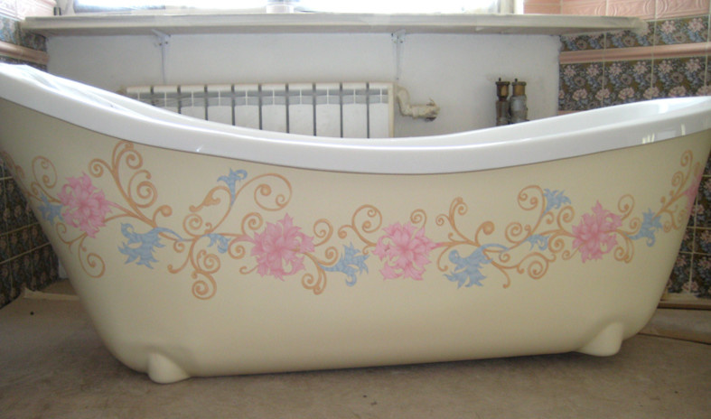 Роспись ванн (акриловых и чугунных)