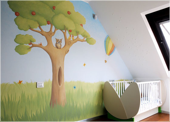 Роспись в детской комнате