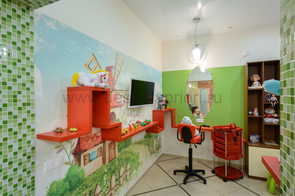 Детский зал в салоне красоты
