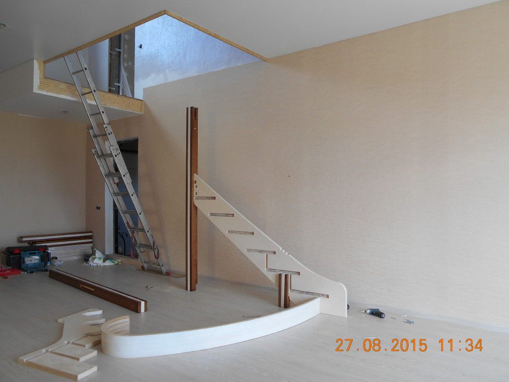 Лестница из фанеры с. Калинино2 ул. Белые облака