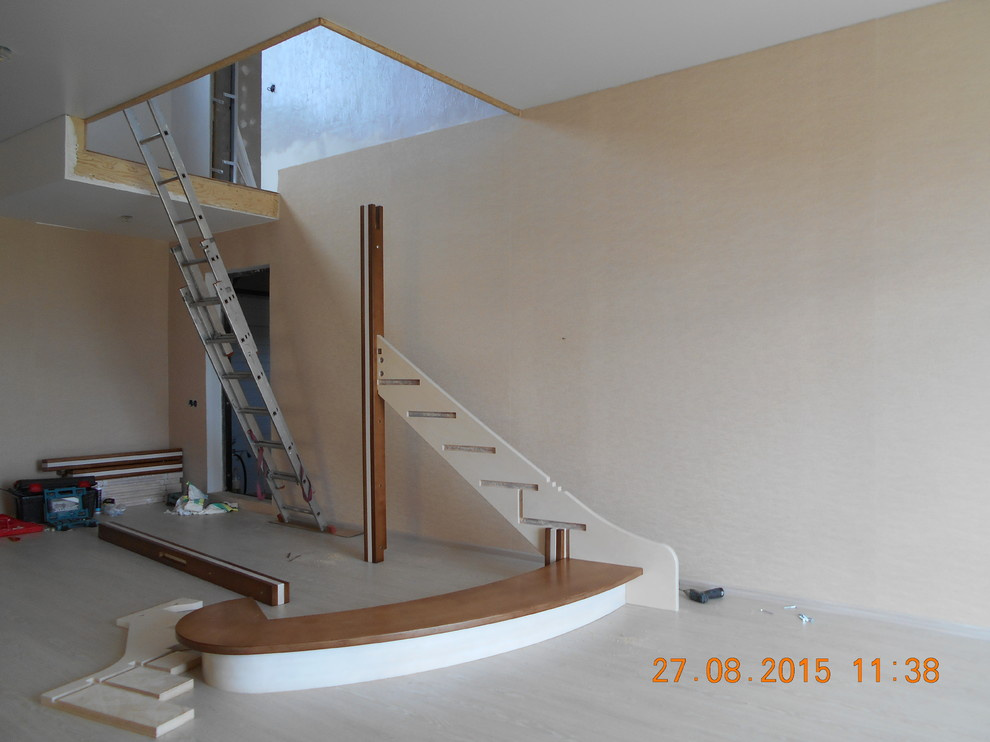 Лестница из фанеры с. Калинино2 ул. Белые облака