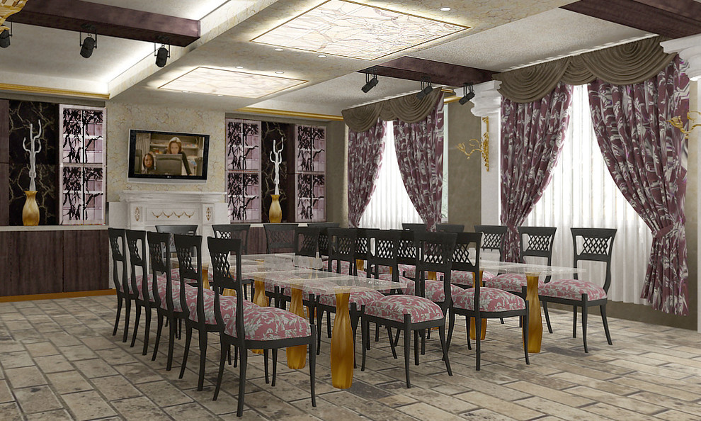 Банкетный зал в офисе.