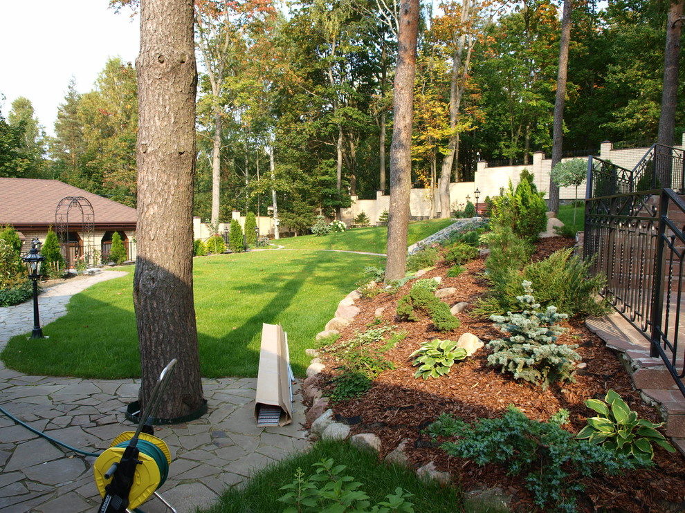 Террасный сад на склоне