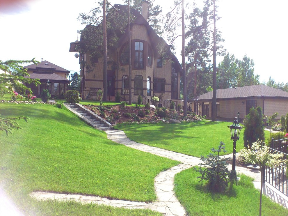 Террасный сад на склоне