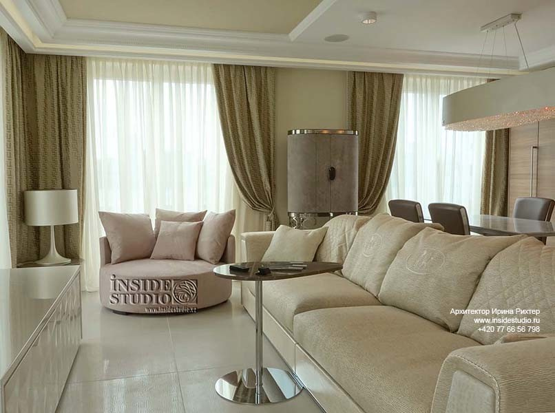 Интерьер квартиры 100 m2