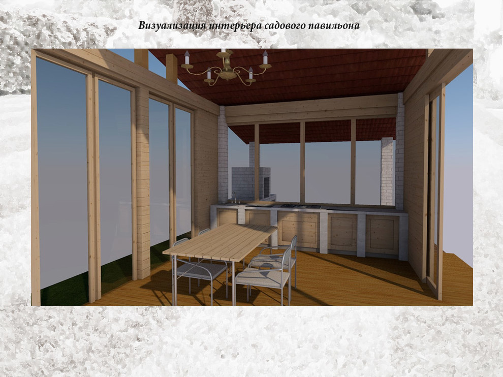 Садовый павильон в Подмосковье
