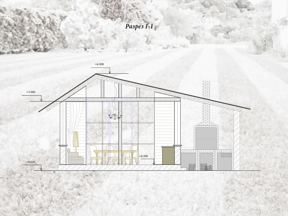 Садовый павильон в Подмосковье