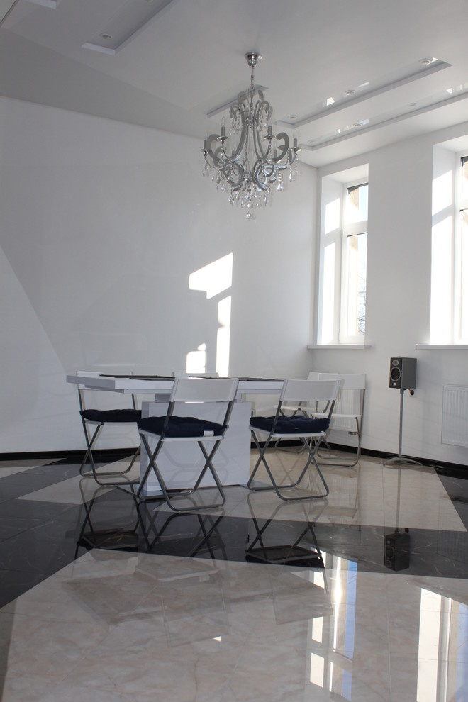 Черно-белый интерьер