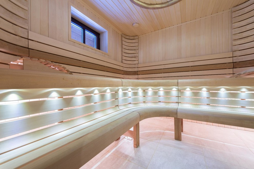 Гнутоклееные пологи с подсветкой.