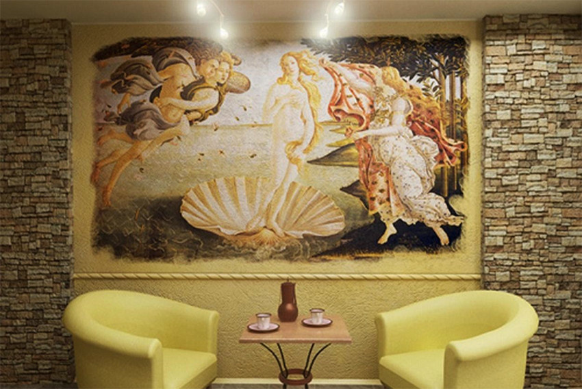 Установка  фресок