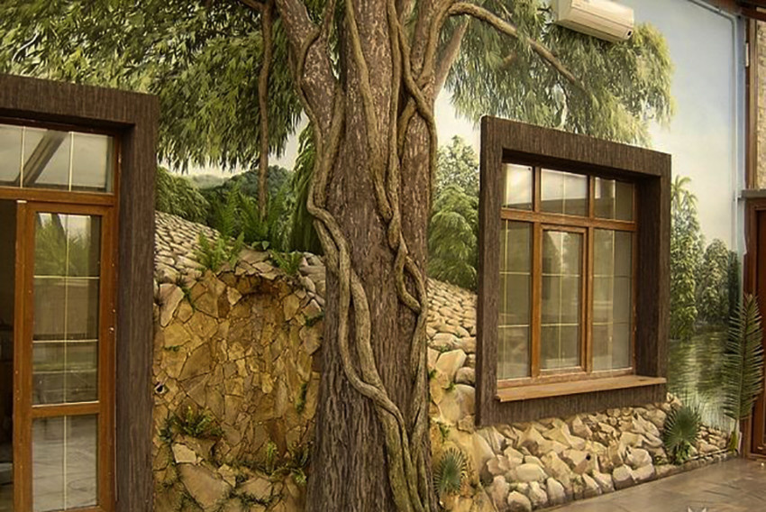 Установка  фресок