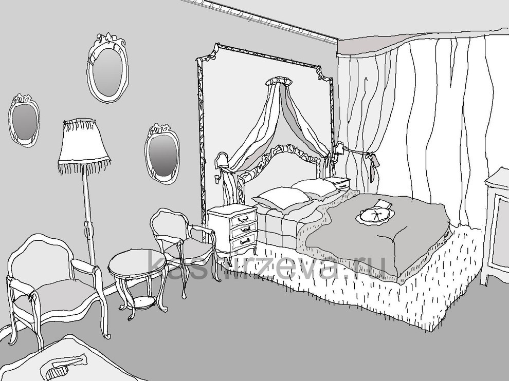 Интерьер в эскизах (планшет)