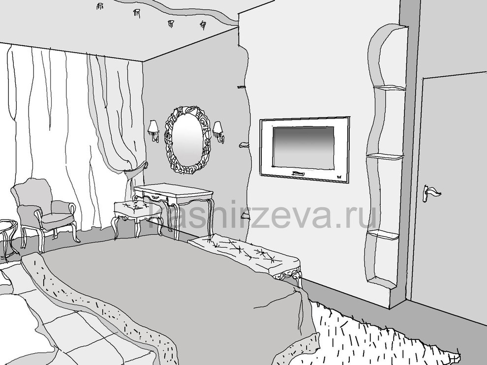 Интерьер в эскизах (планшет)