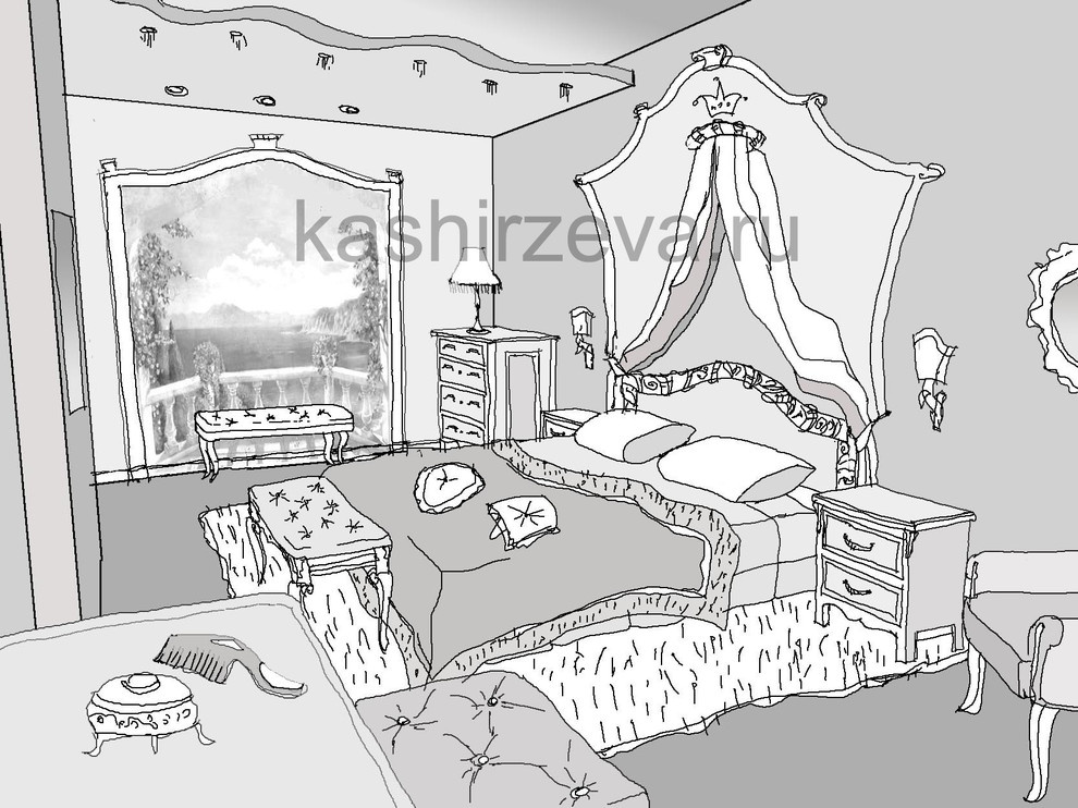 Интерьер в эскизах (планшет)