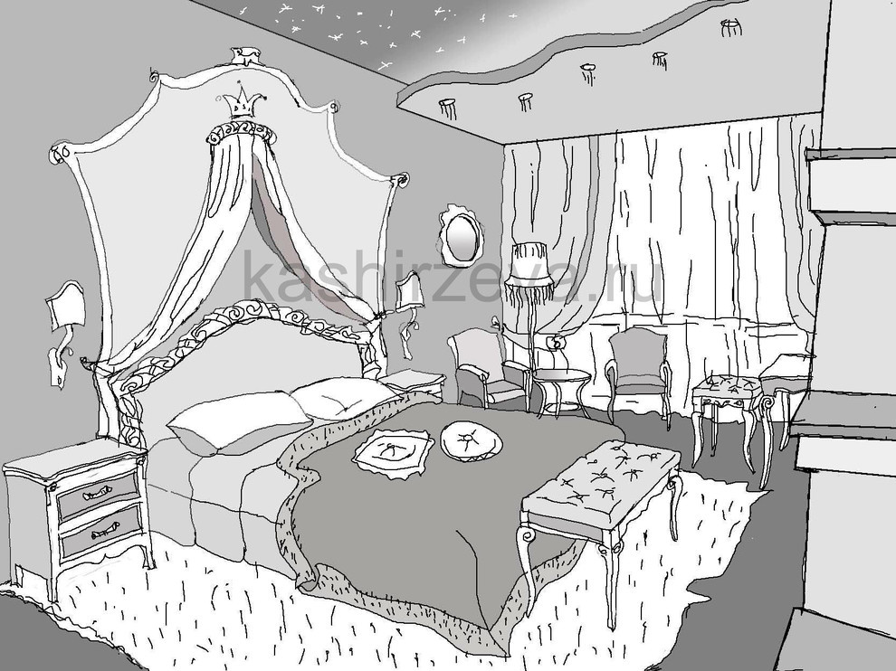 Интерьер в эскизах (планшет)