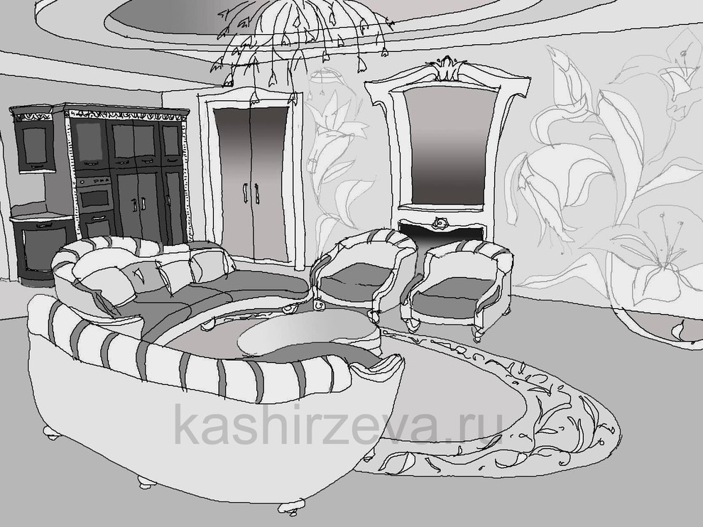 Интерьер в эскизах (планшет)