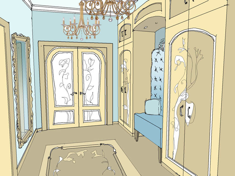 Интерьер в эскизах (планшет)