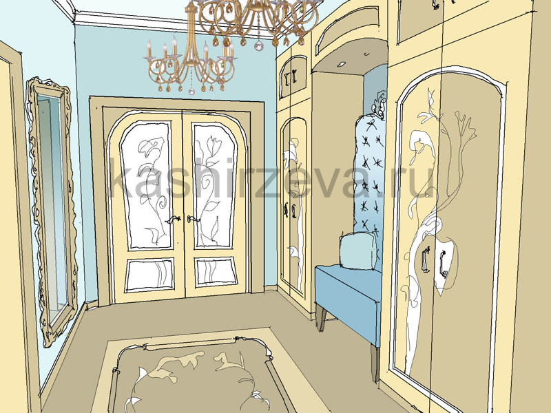 Интерьер в эскизах (планшет)