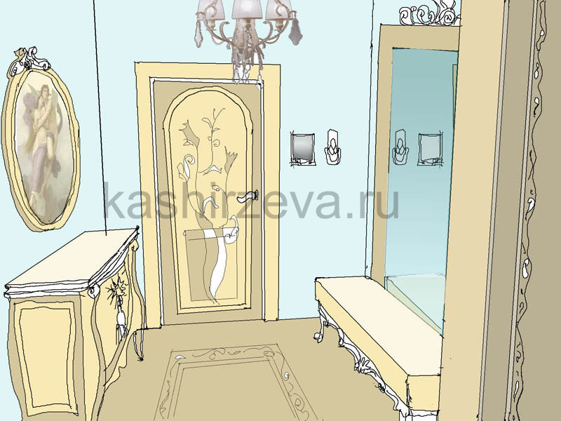 Обложка проекта: Интерьер в эскизах (планшет)