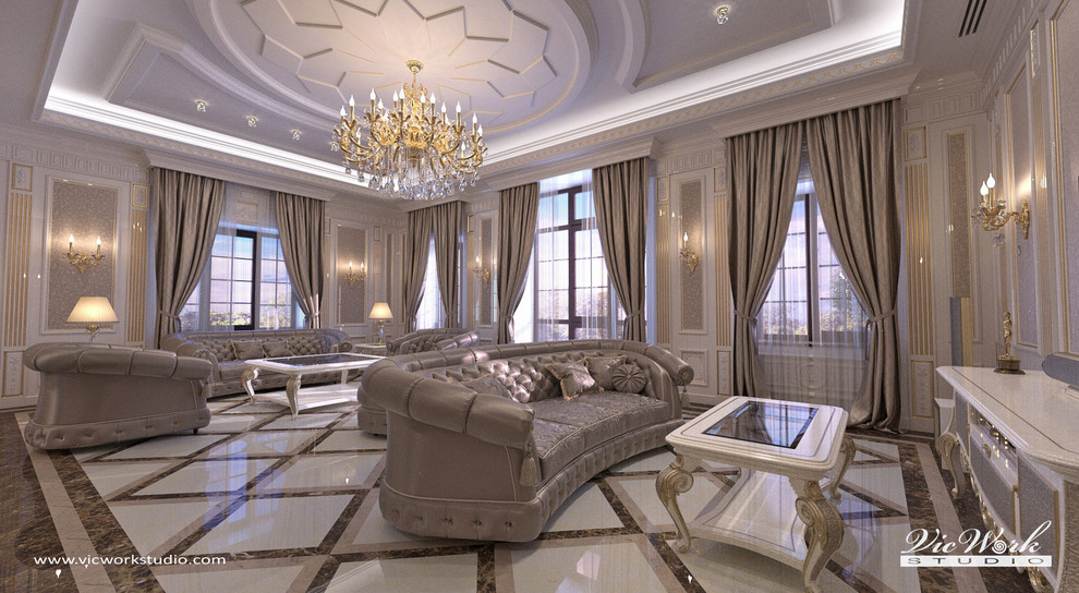 Classic style Living room interior in the H Residense