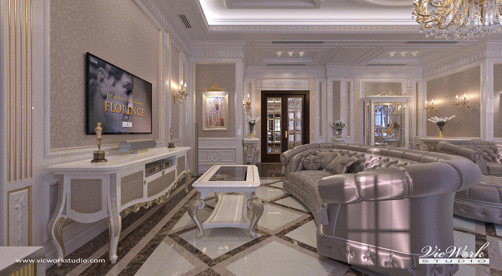 Classic style Living room interior in the H Residense