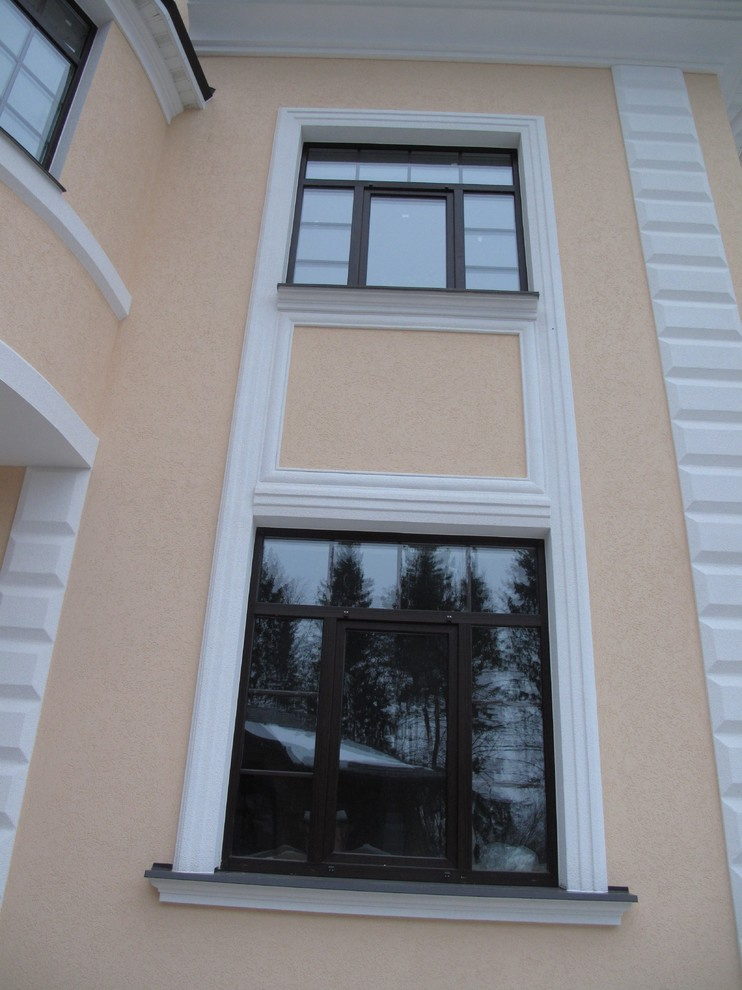 Дом утеплён пенополистиролом EIFS, декоративная штукатурка Ceresit