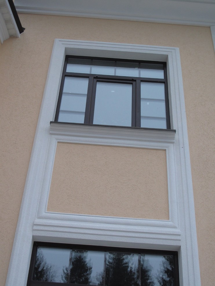 Дом утеплён пенополистиролом EIFS, декоративная штукатурка Ceresit
