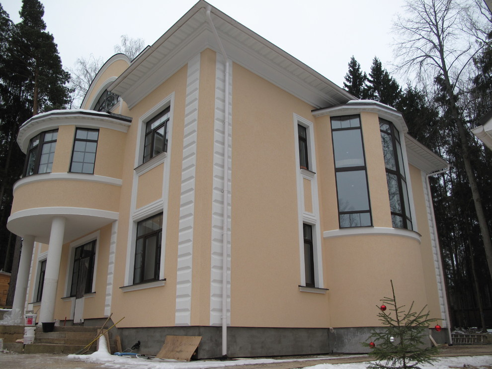 Дом утеплён пенополистиролом EIFS, декоративная штукатурка Ceresit