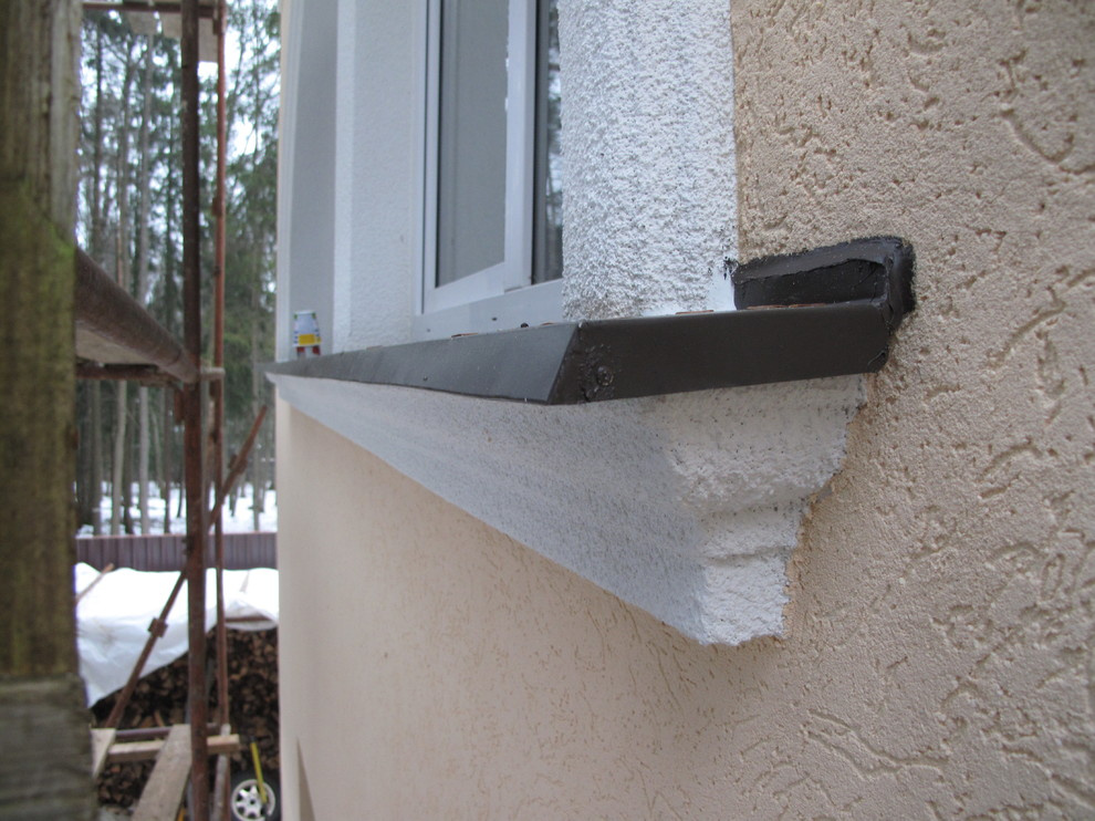 Дом утеплён пенополистиролом EIFS, декоративная штукатурка Ceresit