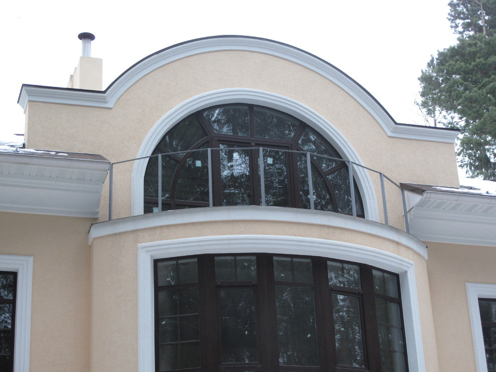 Дом утеплён пенополистиролом EIFS, декоративная штукатурка Ceresit