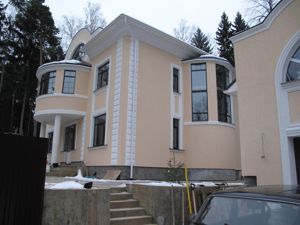 Дом утеплён пенополистиролом EIFS, декоративная штукатурка Ceresit