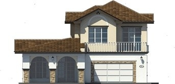 Фасад дома. Визуализация